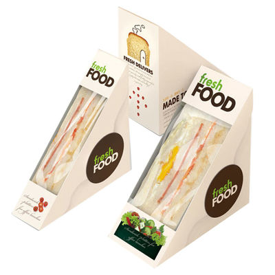 FDA Disposable Takeaway Sandwich Boxes 4.8''X4.8''X2.8''