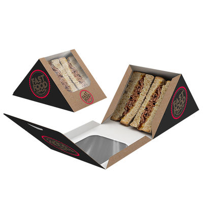 FDA Disposable Takeaway Sandwich Boxes 4.8''X4.8''X2.8''
