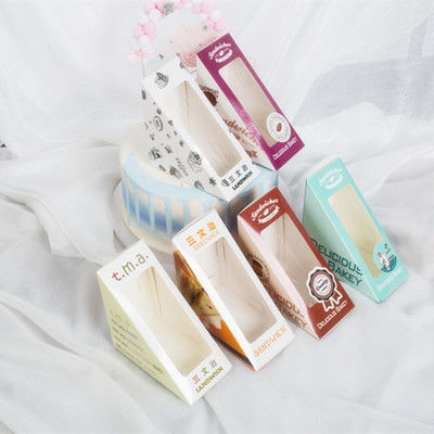Triangle Wedge Kraft Paper Takeaway Sandwich Boxes With Window