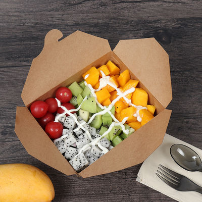 BRC FSC 700ml 800ml 900ml Custom Printed Food Boxes Cut Resistant